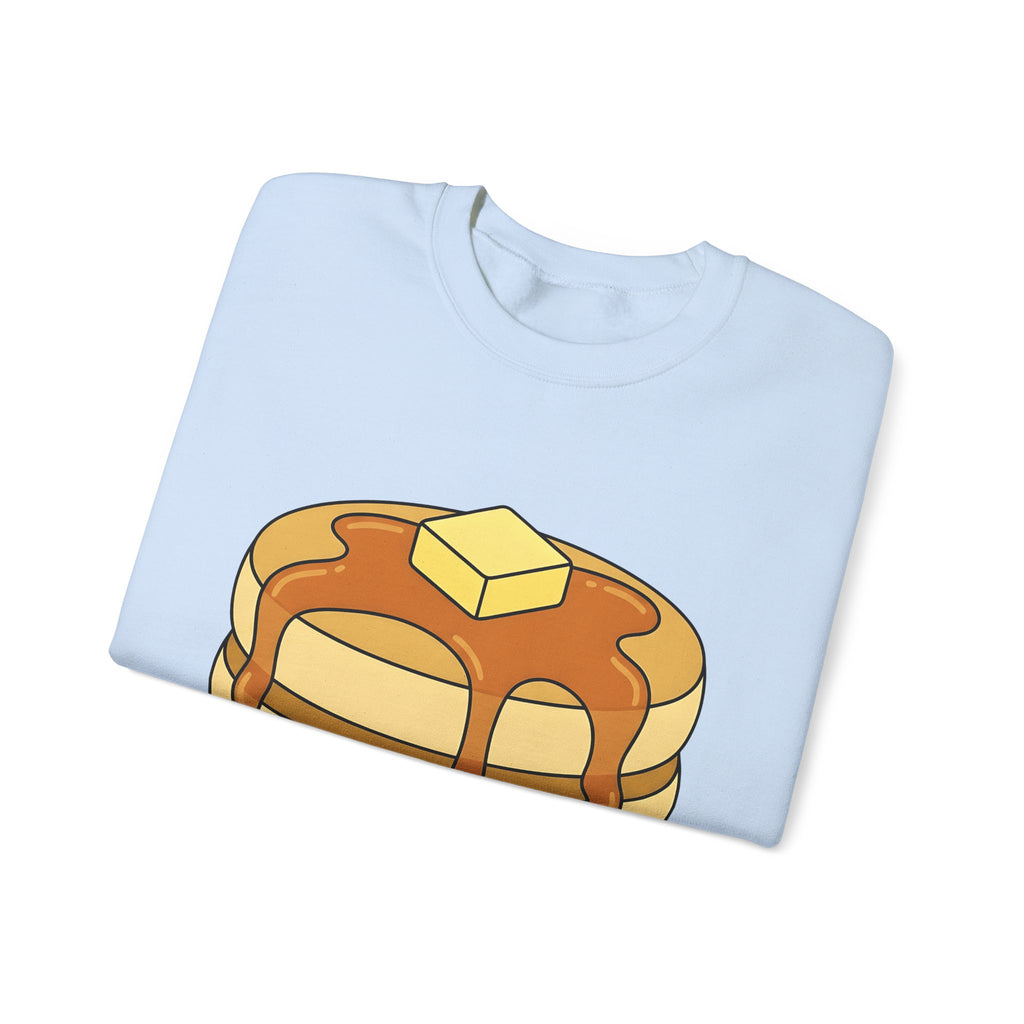 Flapjack Pile Sweatshirt Desserts Brunch Gift Women Comic Sweatshirt Granola Bar Sweatshirt Pastry Fan Cartoon Sweatshirt Breakfast Graphic Simple Honey Sweatshirt