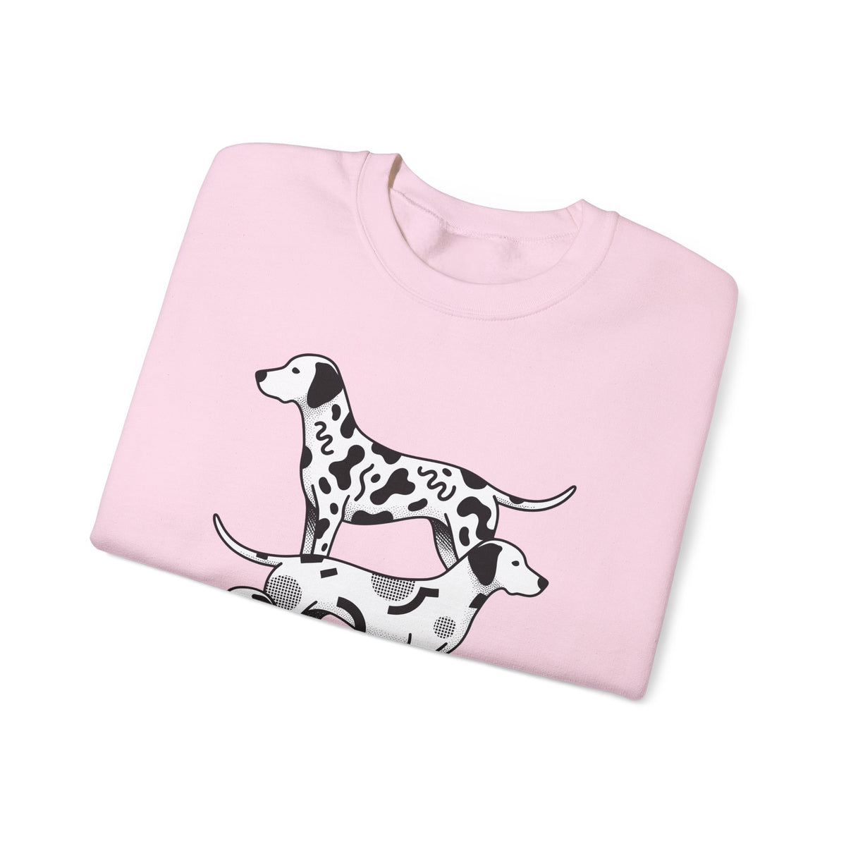Dalmatian Sweatshirt Dog Fauna Gift Women Flat Sweatshirt Dalmatian Sweatshirt Dog Fan Graphic Design Illustration Sketch Spot Design Sweatshirt