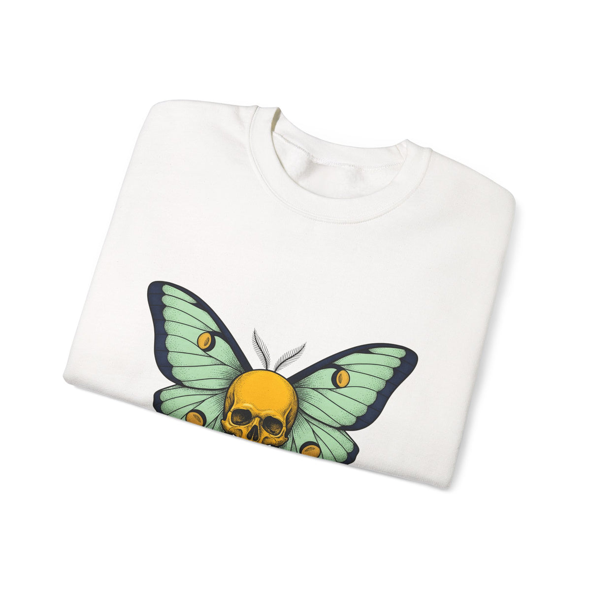 Skull Butterfly Sweatshirt Boho Chic Emo Gift Women Blackwork Sweatshirt Sugar Skull Sweatshirt Bohemian Fan Tattoo Sweatshirt Gothic Graphic Classic Moth
