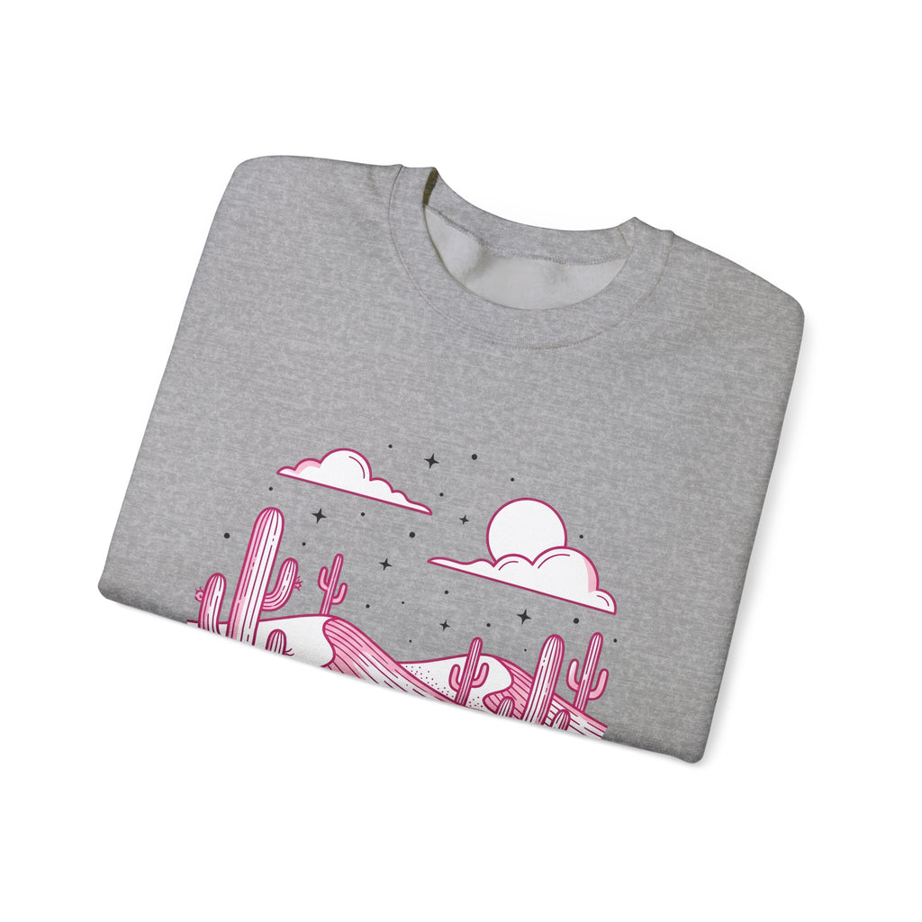 Desert Plant Desert Wilderness Gift Modern Cactus Desert Fan Succulent Wilderness Line Sweatshirt