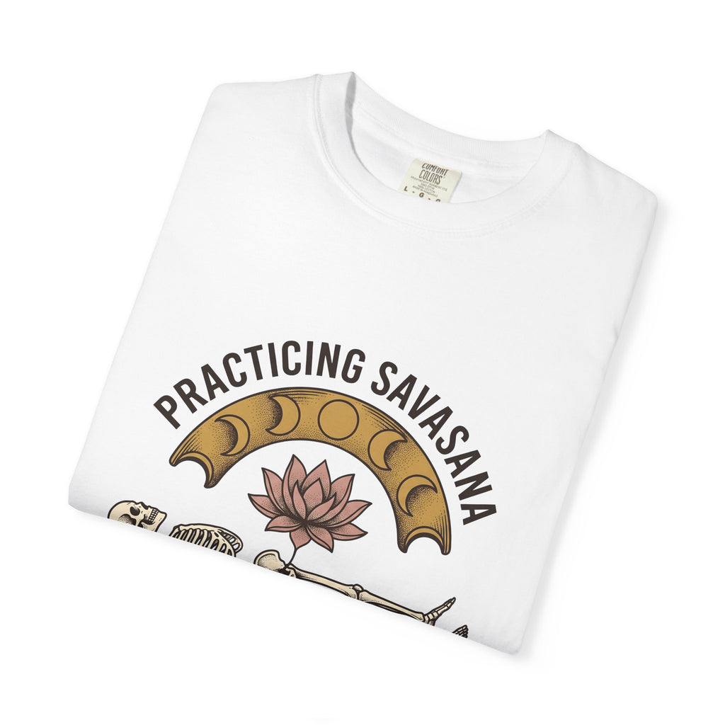 Bone Meditating Posture T-Shirt Yoga Chakras Gift Women Ethnic T-Shirt Skeleton T-Shirt Yogini Enthusiast Tribal T-Shirt Energy Graphic Sketch