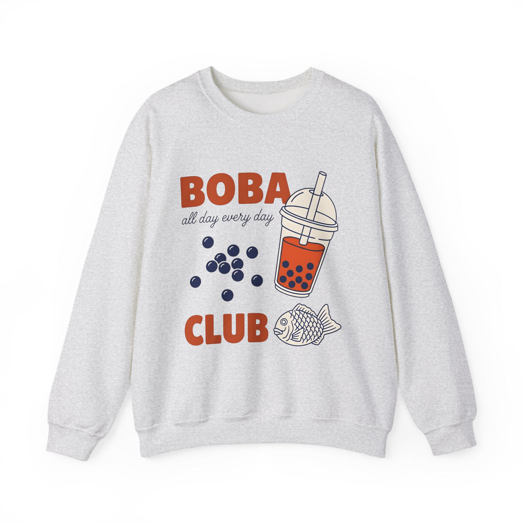 Tapioca Tea Sweatshirt Boba Dessert Gift Women Hand Drawn Sweatshirt Bubble Tea Sweatshirt Boba Fan Hand Drawn Sweatshirt Sweet Graphic Line Art Carp Sweatshirt