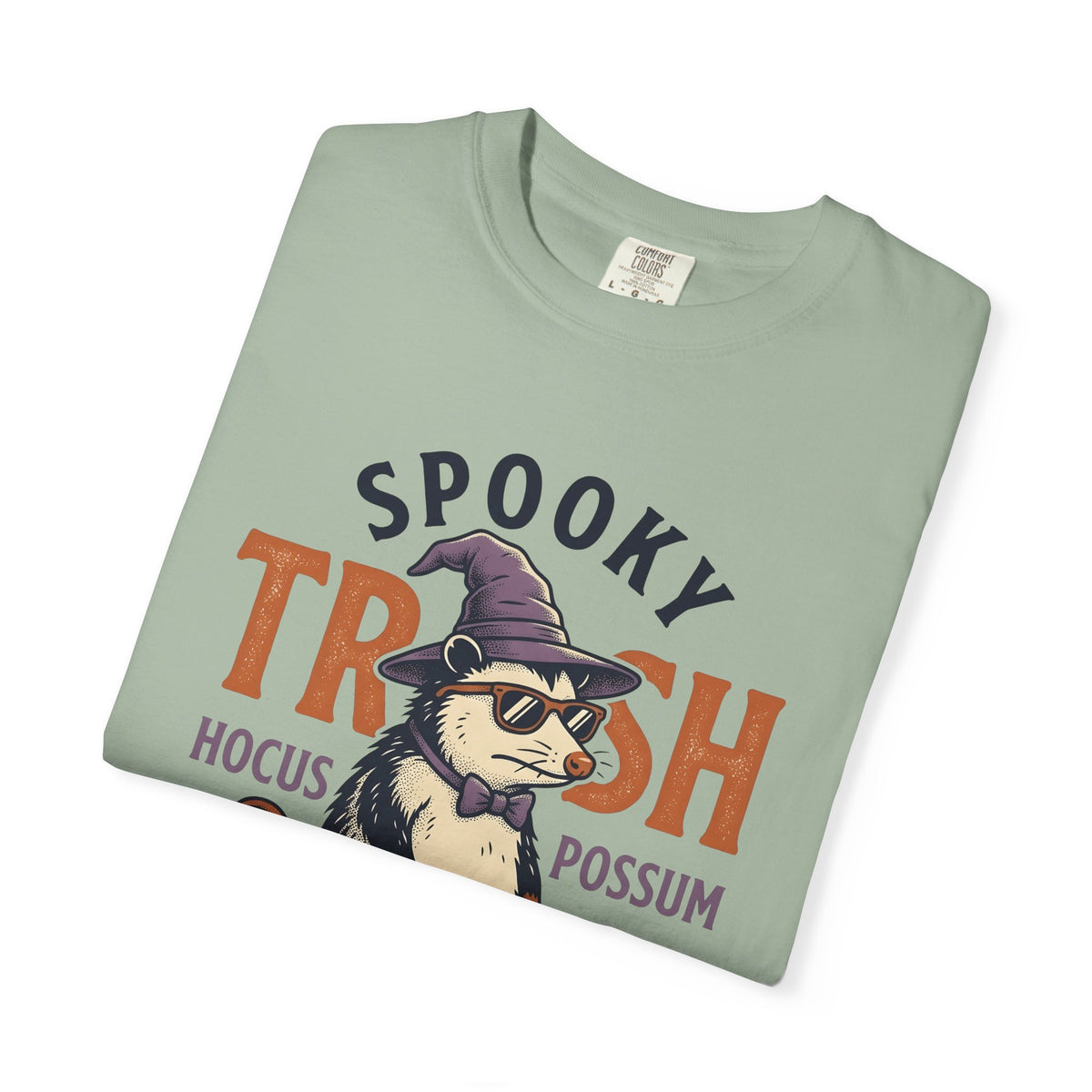 Possum Wizard Halloween Animal Gift Vintage Opossum Spooky Fan Retro Creature Hand Drawn T-Shirt