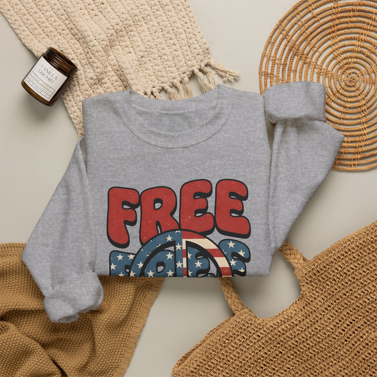 Peace Sign Sweatshirt 4th Of July Independence Gift Women Nostalgic Sweatshirt Peace Symbol Sweatshirt Patriot Fan Retro Sweatshirt Liberty Graphic Classic