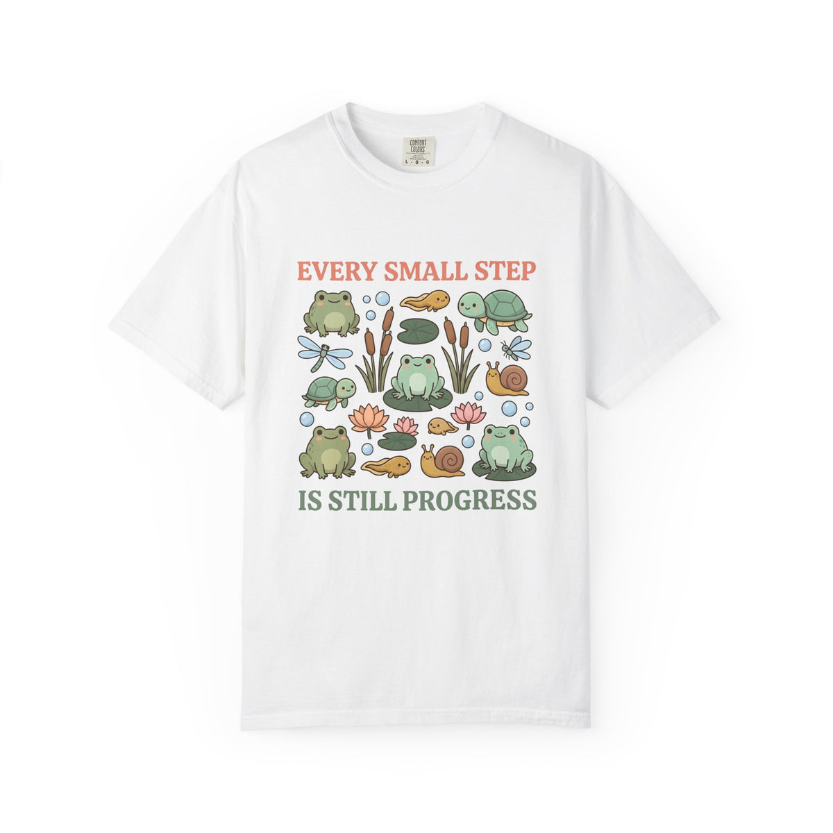 Frog Turtle Snail T-Shirt Motivation Nature Gift Women Cartoon T-Shirt Amphibian T-Shirt Inspirational Enthusiast Comic T-Shirt Environmental