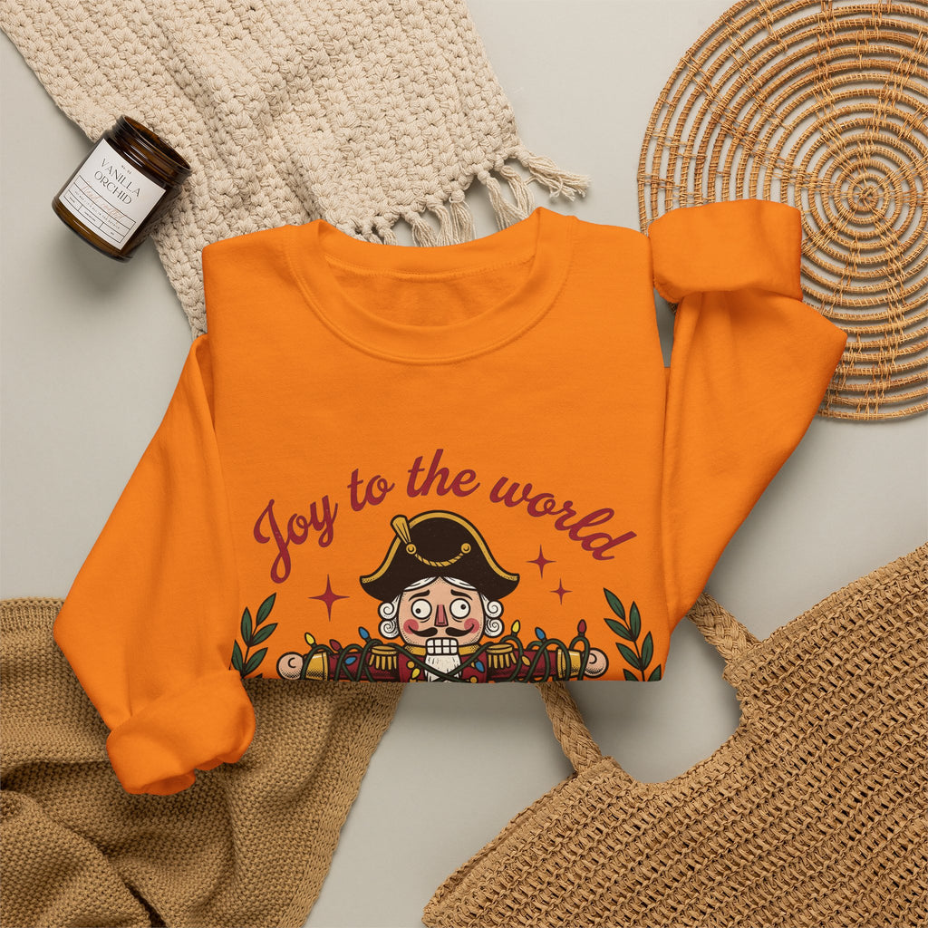 Nutcracker Illustration Sweatshirt Christmas Comedy Gift Women Caricature Sweatshirt Christmas Soldier Sweatshirt Xmas Fan Cartoon Sweatshirt Humor Graphic