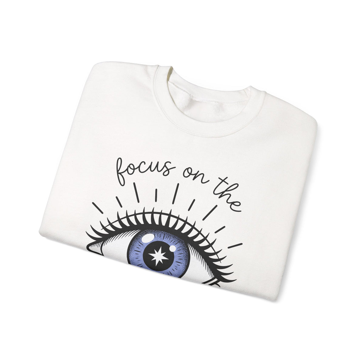Enchanted Eye Sweatshirt Boho Chic Mindfulness Gift Women Cartoon Sweatshirt Mystic Sweatshirt Hippie Fan Comix Sweatshirt Meditation Graphic Sleek Glow Sweatshirt