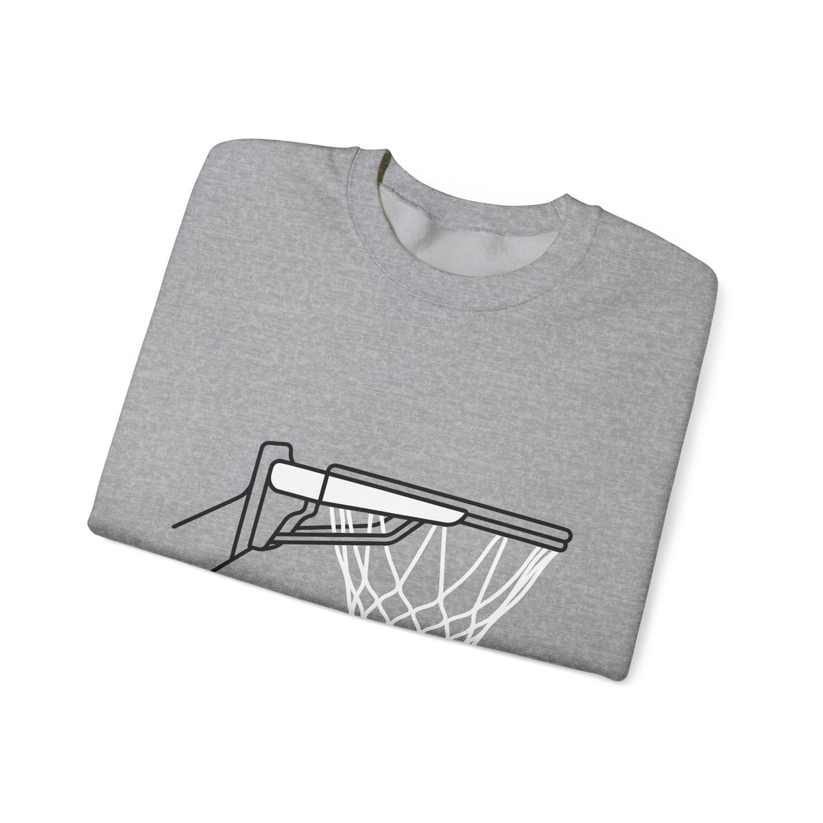 Basketball Goal Sweatshirt Sports Athletics Gift Women Modern Sweatshirt Hoop Sweatshirt Athlete Enthusiast Contemporary Sweatshirt Fitness Graphic Sketch