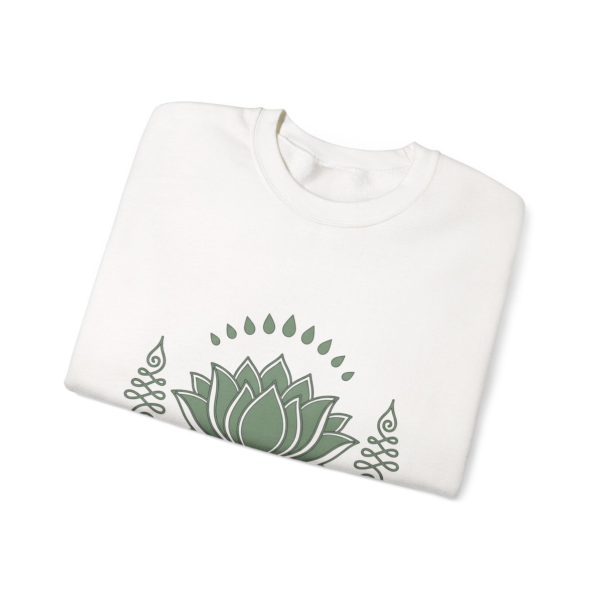 Lotus Blossom Sweatshirt Boho Chic Meditation Gift Women Sketch Sweatshirt Waterlily Sweatshirt Hippie Enthusiast Drawing Design Simple Sacred Geometry