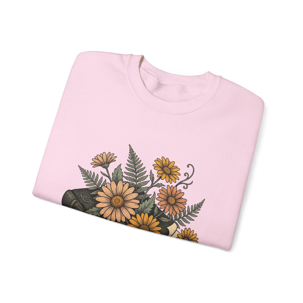 Botanical Book Sweatshirt Boho Chic Blossom Gift Women Plant Drawing Sweatshirt Floral Sweatshirt Bohemian Fan Illustrated Sweatshirt Flower Graphic Hand Drawn