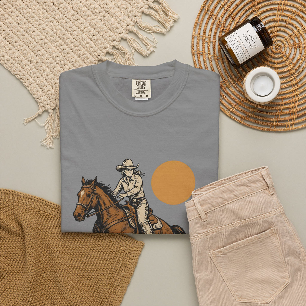 Barrel Racing T-Shirt Cowgirl Livestock Gift Women Cowboy T-Shirt Barrel Racing T-Shirt Rodeo Fan Western T-Shirt Cattle Graphic Retro Horse T-Shirt