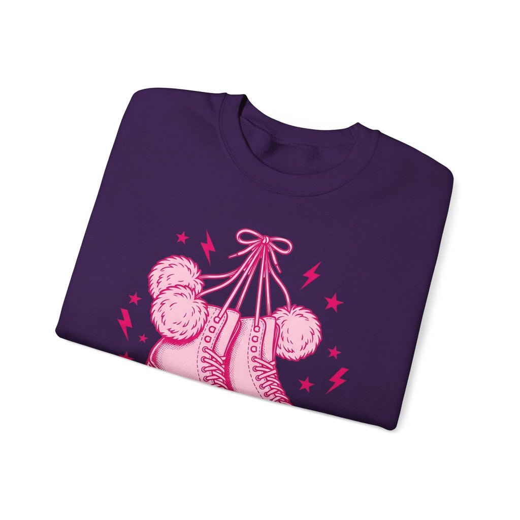 Ice Boots Sweatshirt Holiday Frost Gift Women Hand Drawn Sweatshirt Winter Boots Sweatshirt Christmas Fan Cold Weather Sweatshirt Frosty Graphic Sketch Fluff