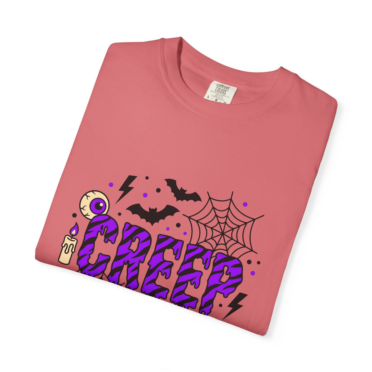 Bat Spider Webbing T-Shirt Halloween Occult Gift Women Haunted T-Shirt Spider Web T-Shirt Horror Fan Spooky T-Shirt Mystic