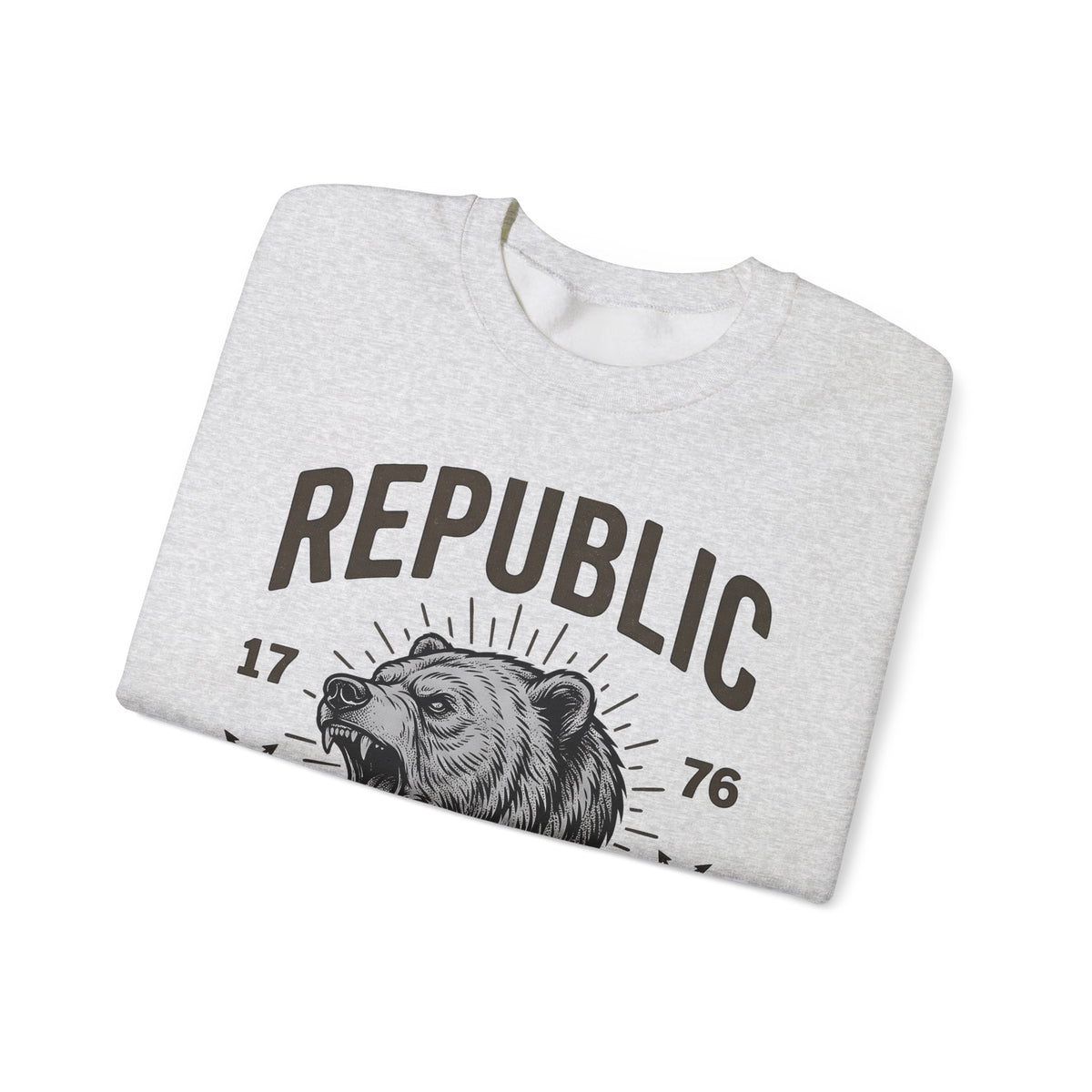Bear Face Sweatshirt America Flag Gift Women Retro Sweatshirt Ursine Sweatshirt Patriot Fan Vintage Sweatshirt Banner Graphic Sketch Arrow Sweatshirt
