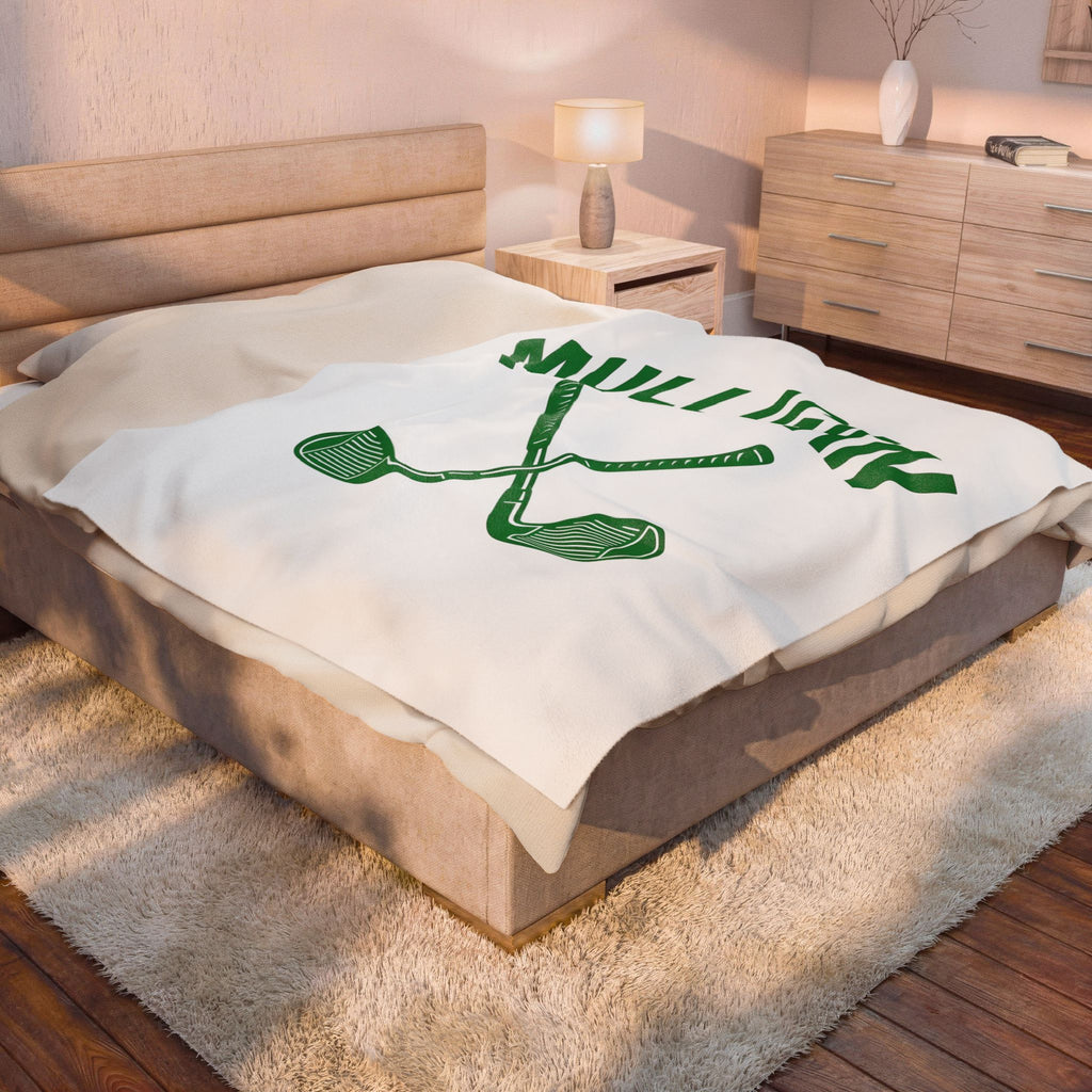 Golf Clubs Golf Joke Gift Modern Golfing Blanket