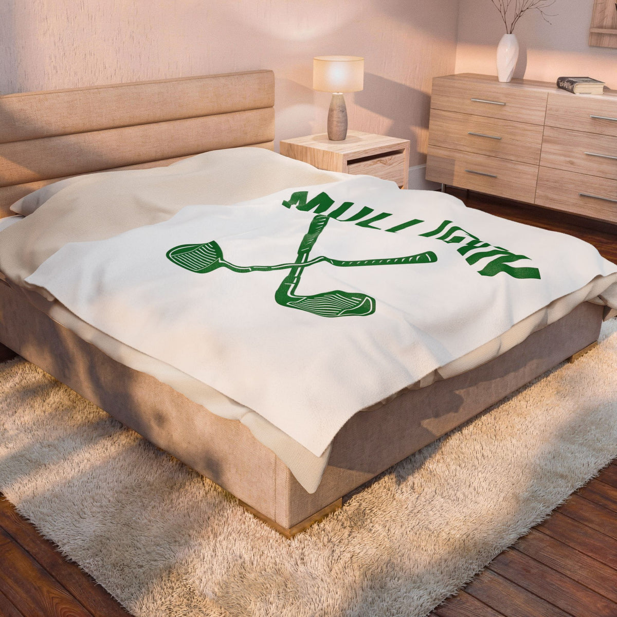 Golf Clubs Golf Joke Gift Modern Golfing Blanket