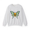 Skull Butterfly Sweatshirt Boho Chic Emo Gift Women Blackwork Sweatshirt Sugar Skull Sweatshirt Bohemian Fan Tattoo Sweatshirt Gothic Graphic Classic Moth