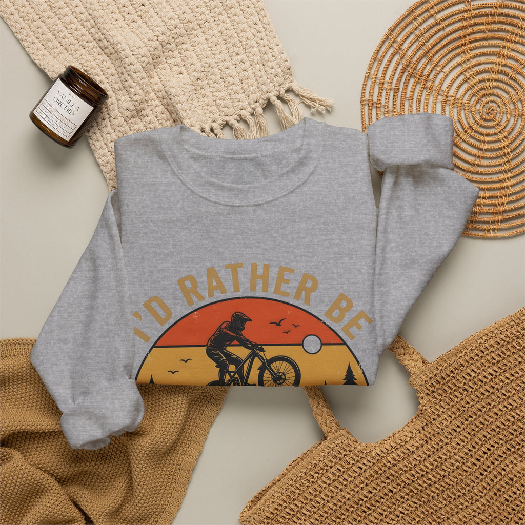Mountain Biker Sweatshirt Mountain Biking Adventure Gift Women Vintage Sweatshirt Bmx Rider Sweatshirt Mountain Biking Enthusiast Retro Sweatshirt Exploration