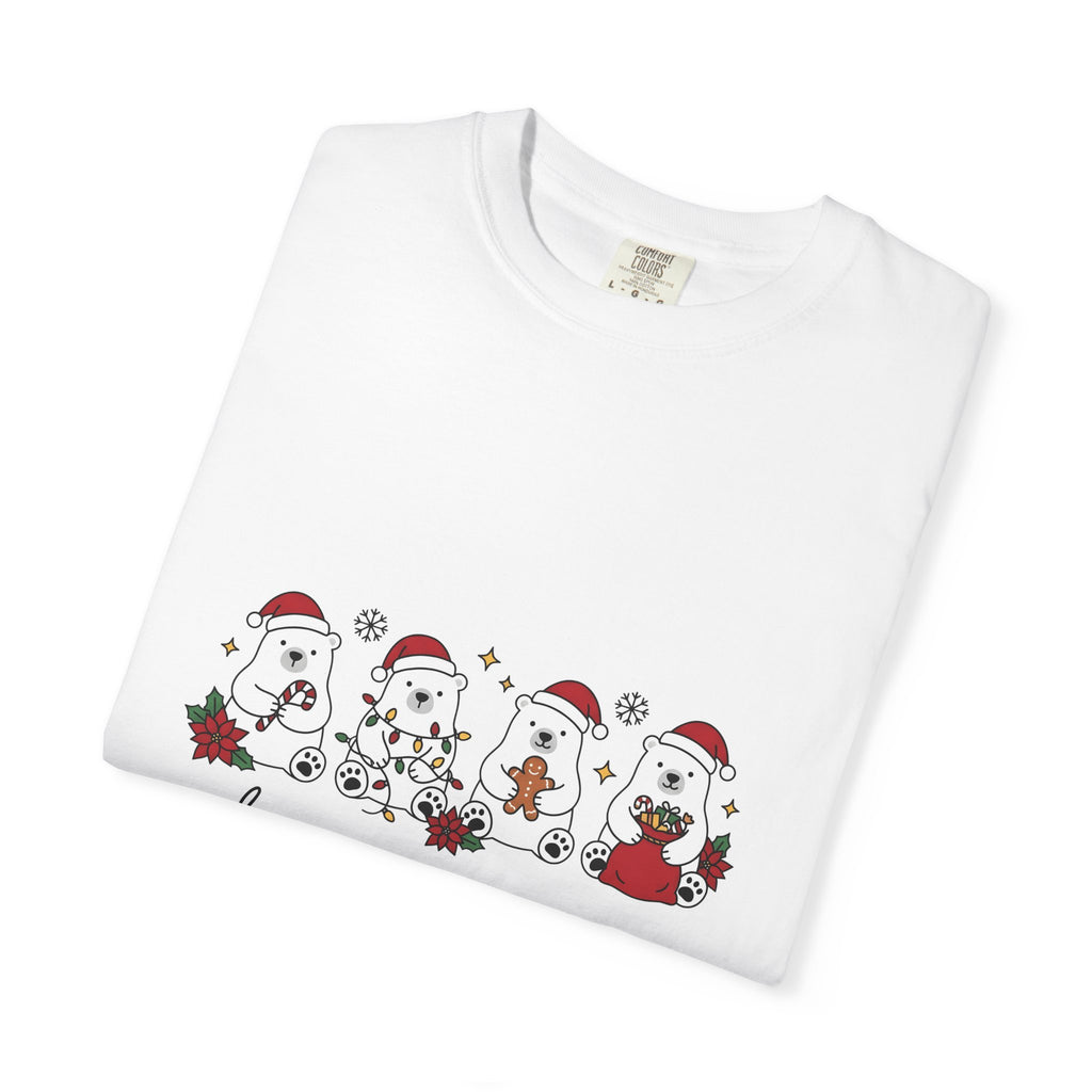 Polar Bear Pack Christmas Fauna Gift Playful Ursidae Xmas Fan Arctic Animal Wildlife Festive T-Shirt