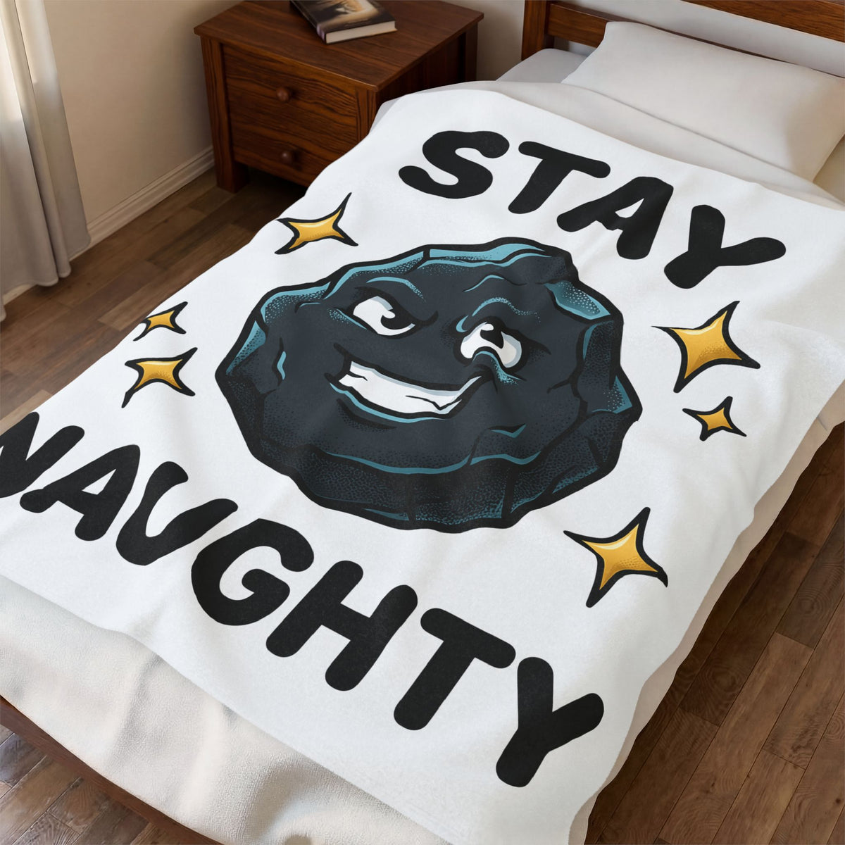 Coal Mine Blanket Christmas Jokes Gift Women Comic Blanket Colliery Blanket Xmas Fan Cartoon Blanket Pun Graphic Vintage Sparkles Blanket