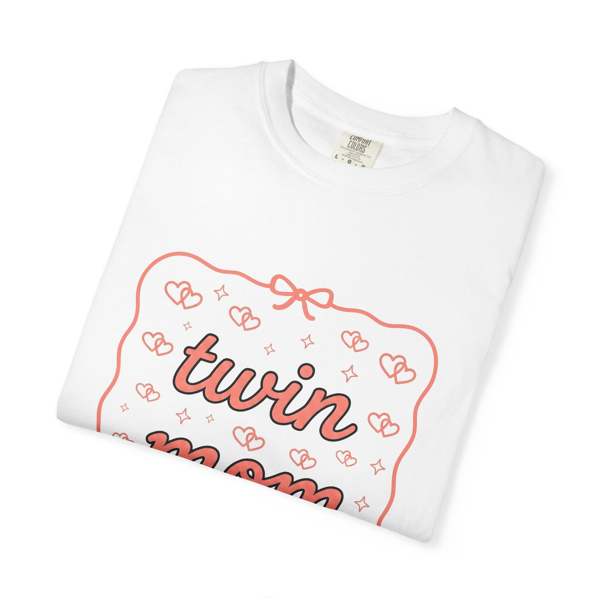 Romantic Motif T-Shirt Moms Kin Gift Women Playful T-Shirt Love T-Shirt Motherhood Fan Whimsical T-Shirt Family Graphic Outline Knot T-Shirt