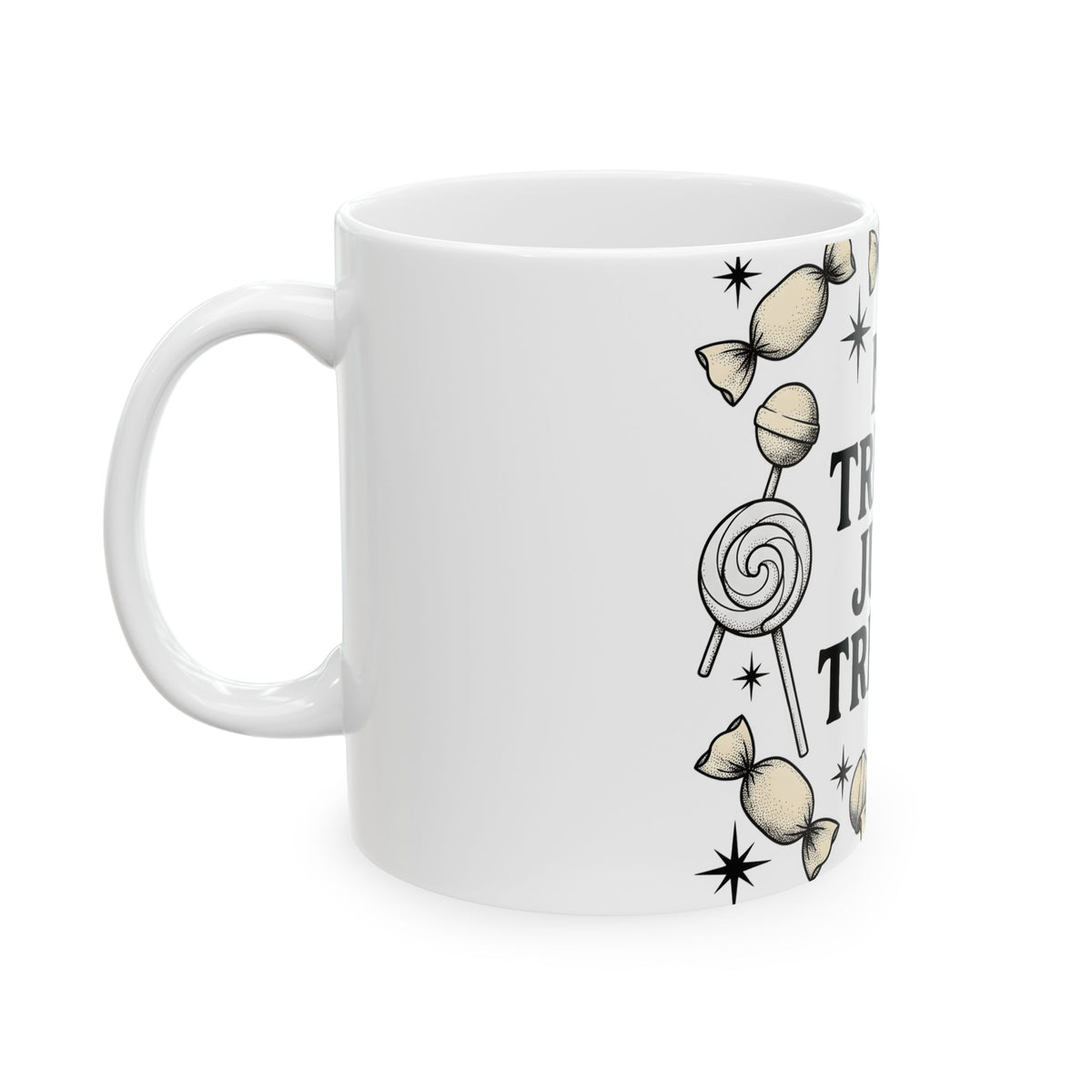 Sugar Lollipops Mug Halloween Treats Gift Women Rustic Mug Lollipops Mug Spooky Fan Country Mug Sweets Graphic Classic Twinkles