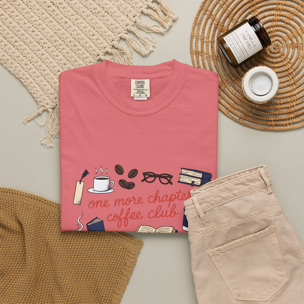 Coffee Books T-Shirt Coffee Bookworm Gift Women Hand Drawn T-Shirt Book T-Shirt Coffee Fan Illustrated T-Shirt Reader Graphic Vintage Eyeglasses