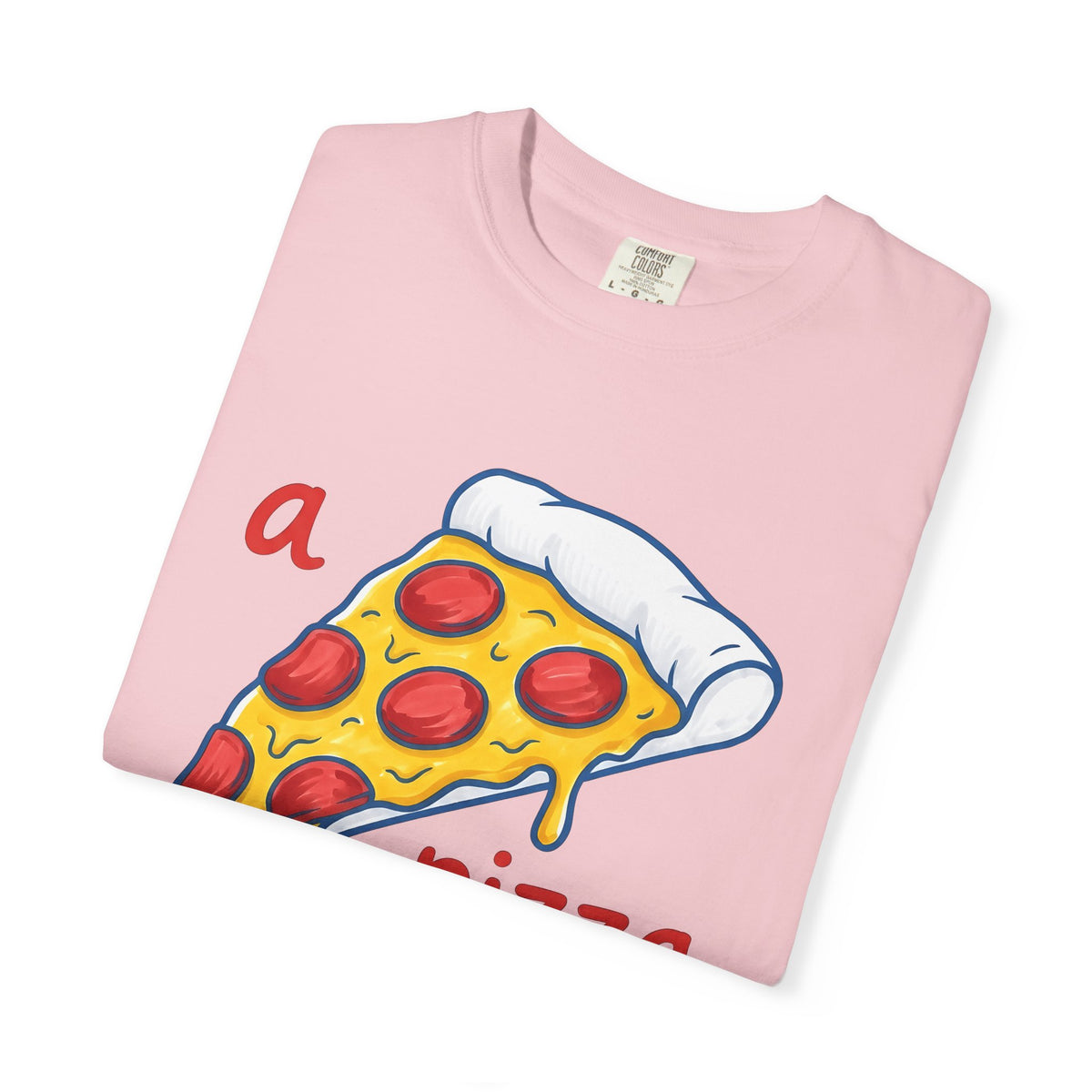 Pizza Piece T-Shirt Funny Cuisine Gift Women Comic T-Shirt Pizza Slice T-Shirt Humor Fan Cartoon T-Shirt Food Graphic Sketch Salami T-Shirt