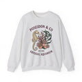 Seahorse Ocean Coastal Gift Old School Seahorse Marine Fan Sea Creature Coastal Ink Sweatshirt