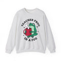 Frog Coffee Cup Sweatshirt Teachers Latte Gift Women Kawaii Sweatshirt Coffee Sweatshirt Sweatshirt Educator Enthusiast Coffee Sweatshirt Cappuccino Graphic Classic