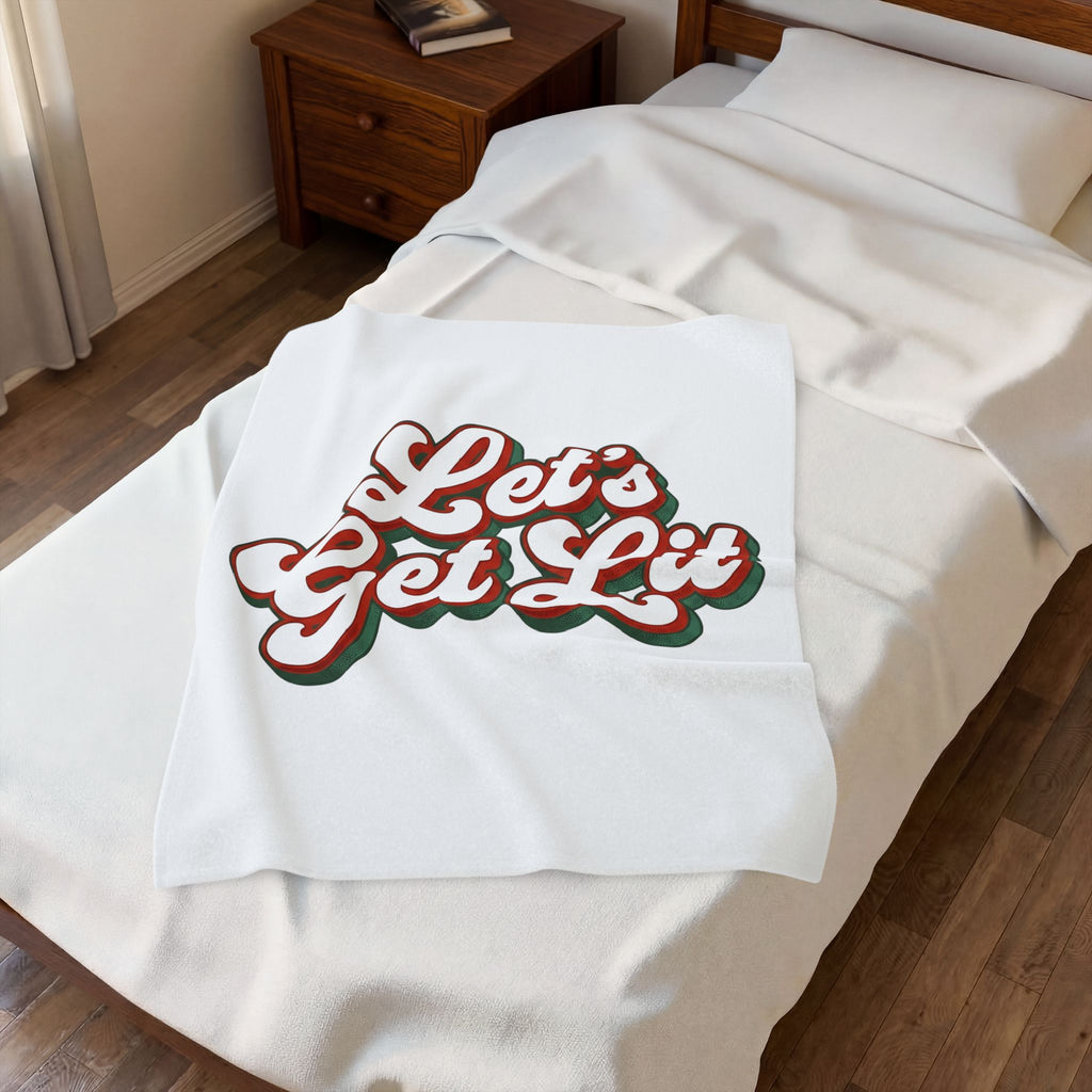 Festive Message Blanket Christmas Fun Gift Women Joyful Blanket Holiday Greeting Blanket Christmas Fan Cheerful Blanket Amusement Graphic Classic
