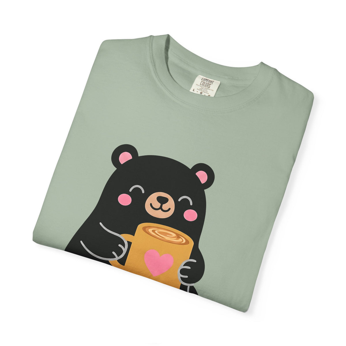 Bear Coffee Cup Coffee Animal Gift Cute Mug Coffee Fan Coffee Mug Kawaii Minimalist T-Shirt