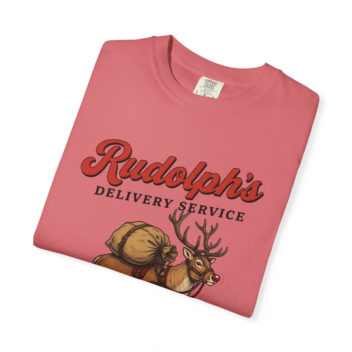 Deer Illustration T-Shirt Christmas Celebration Gift Women Retro T-Shirt Fawn T-Shirt Noel Fan Vintage T-Shirt Party Graphic Sketch Present T-Shirt