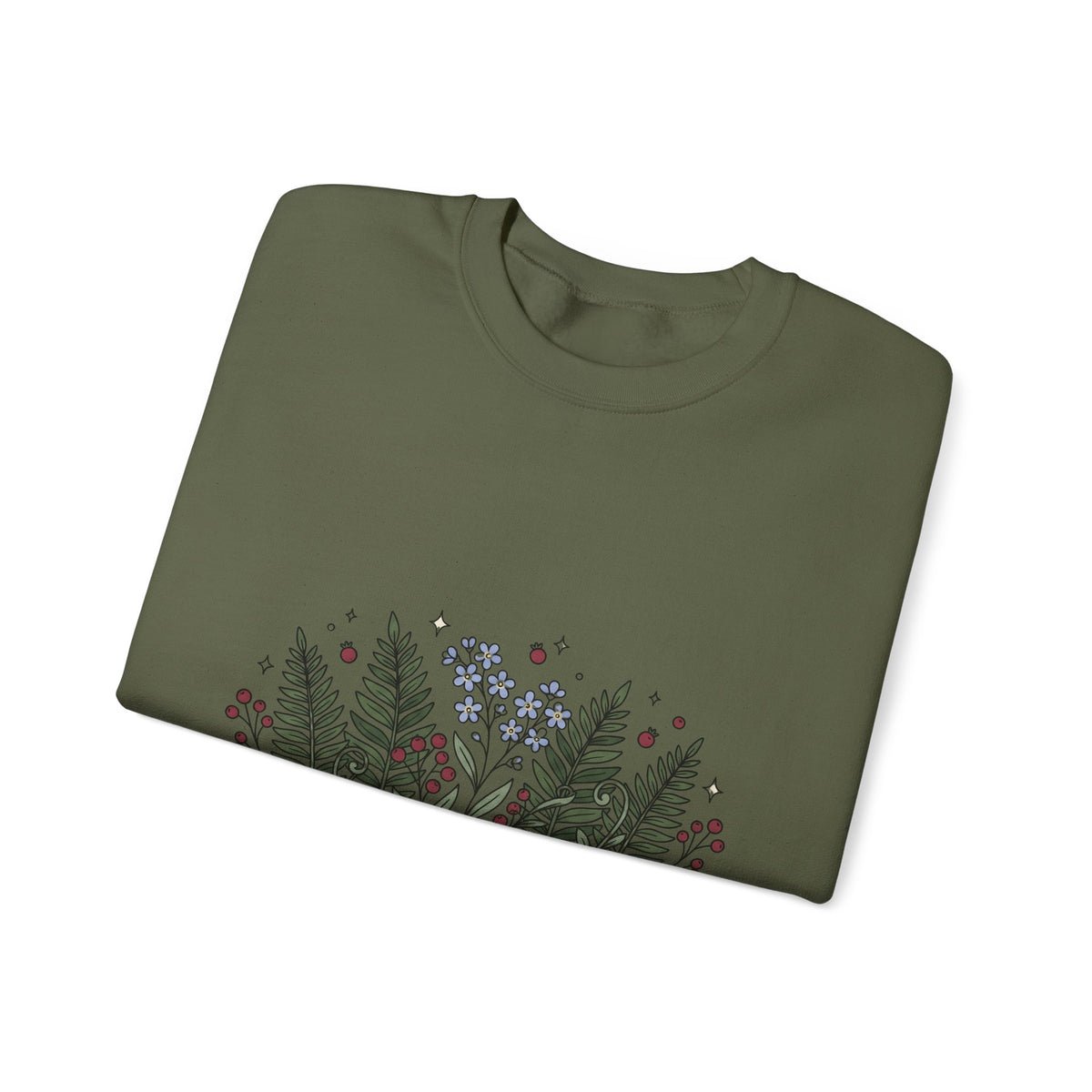 Botanical Floral Graphic Sweatshirt Aunt Family Gift Women Whimsical Sweatshirt Flower Sweatshirt Auntie Fan Boho Graphic Hand Drawn Stars Sweatshirt