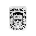 Frankenstein Figure Mug Halloween Gag Gift Women Caricature Mug Monster Mug Horror Fan Spooky Mug Prank Graphic Hand Drawn Energy