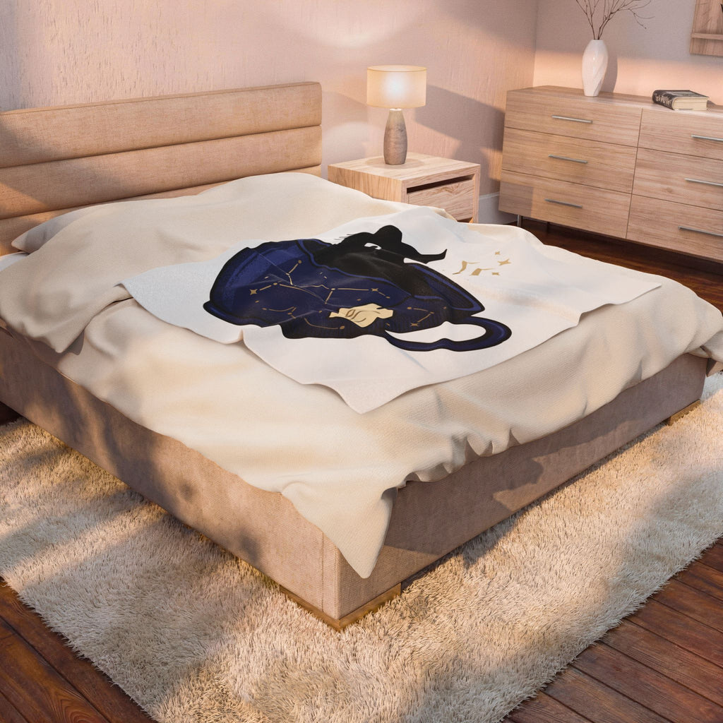 Black Feline Tea Cup Blanket Cat Gift Women Signs Gift Women Cute Blanket Cat Blanket Blanket Cat Fan Kitty Blanket Adorable Blanket Zodiac Graphic Blanket