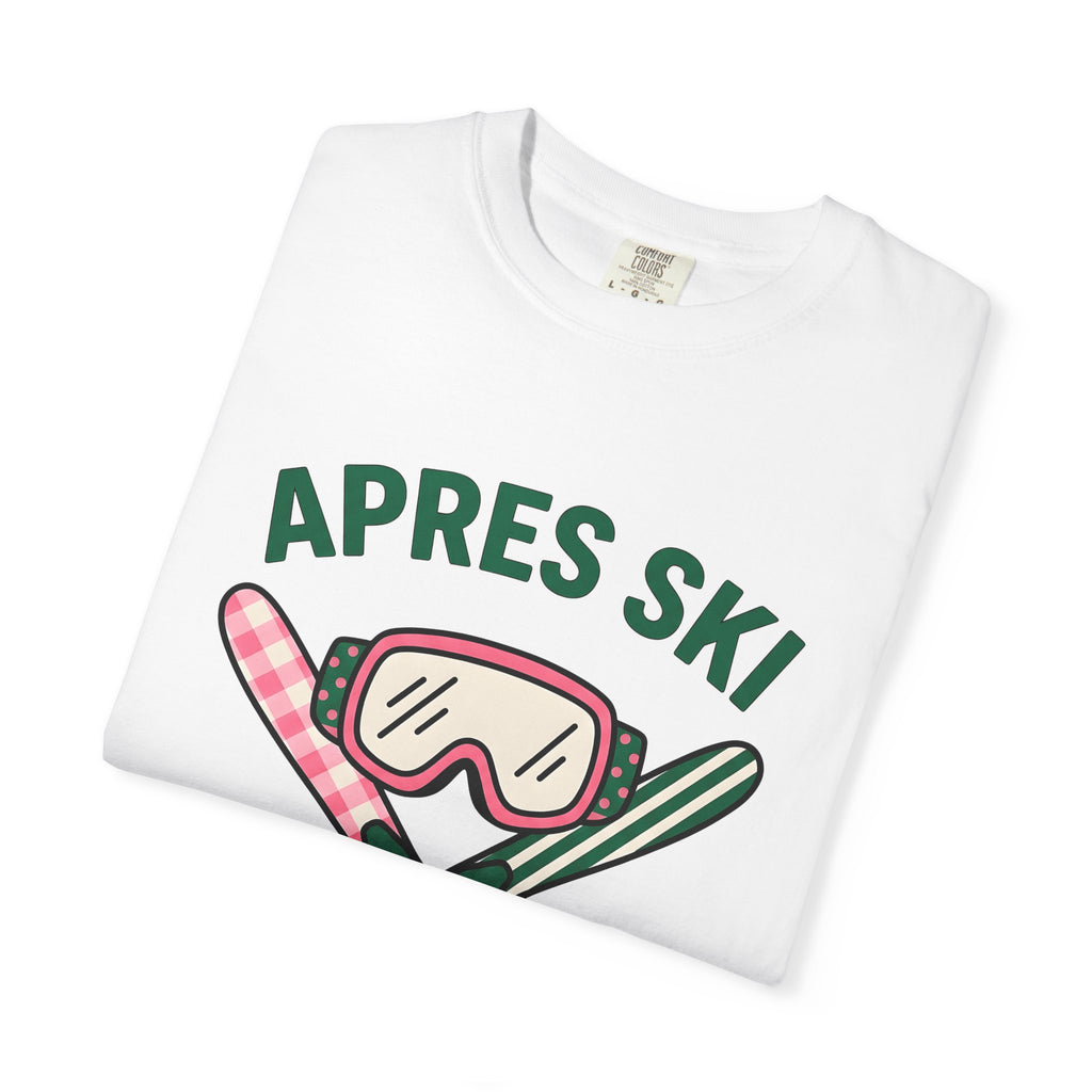 Ski Goggles T-Shirt Skiing Winter Gift Women Cartoon T-Shirt Snow Goggles T-Shirt Snowboarder Enthusiast Comic T-Shirt Frost Graphic Retro Crossed