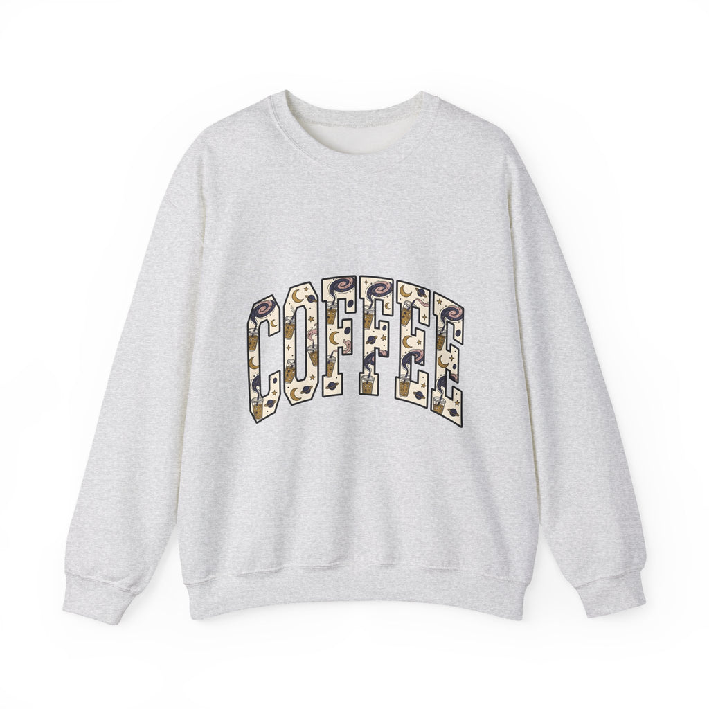 Coffee Sweatshirt Design Sweatshirt Coffee Astrology Gift Women Cartoon Sweatshirt Sweatshirt Sweatshirt Coffee Fan Toon Sweatshirt Zodiac Graphic Vintage Sparkles Sweatshirt