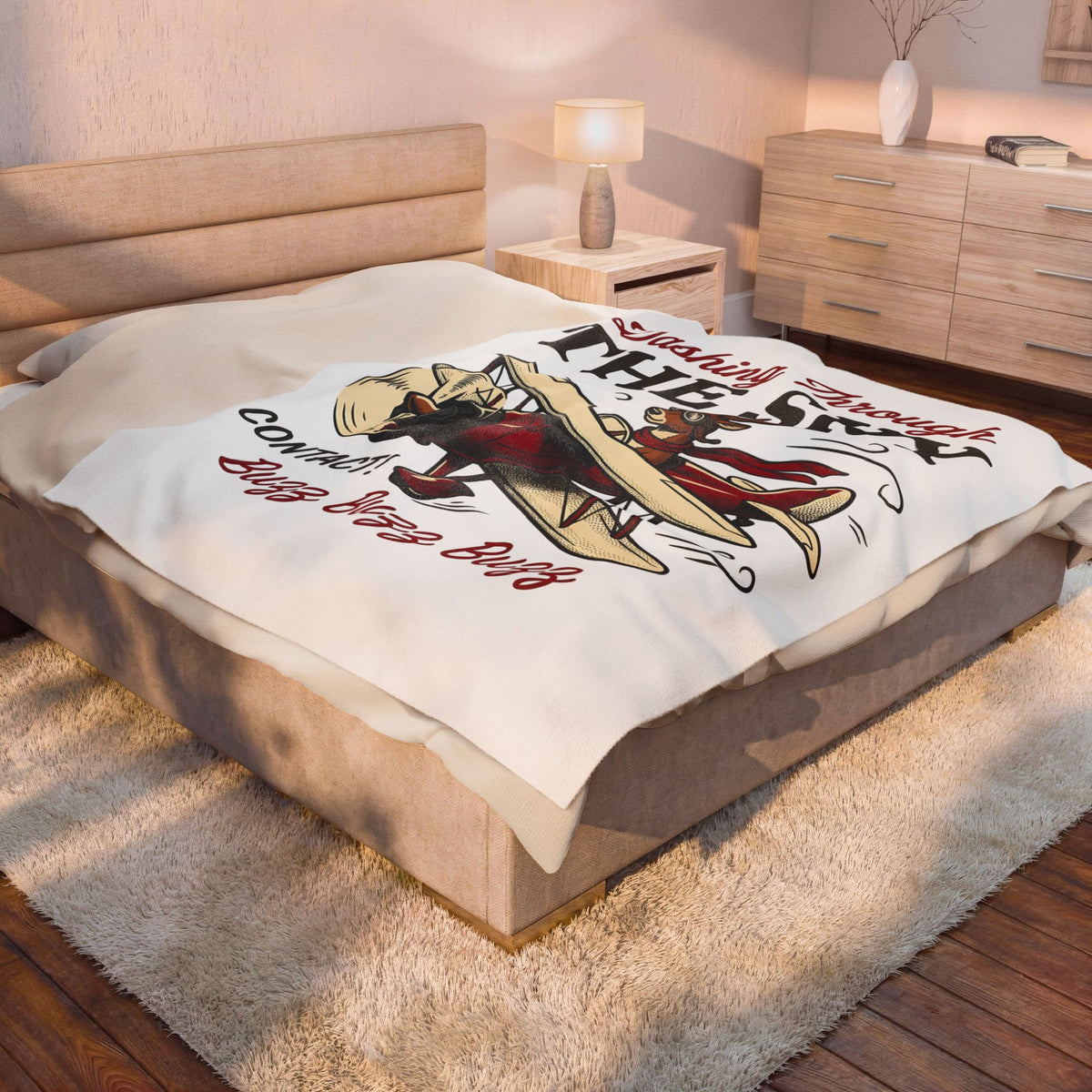 Deer Airplane Blanket Christmas Celebration Gift Women Rustic Blanket Fawn Blanket Noel Fan Vintage Blanket Party Graphic Classic Neckwear Blanket