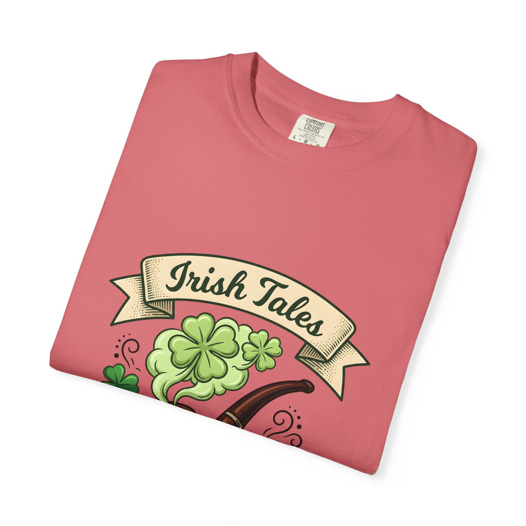Pipe Clover T-Shirt St Patrick's Day Gaelic Gift Women Animated T-Shirt Shamrock T-Shirt Irish Fan Cartoon T-Shirt Celtic Graphic Classic Lucky
