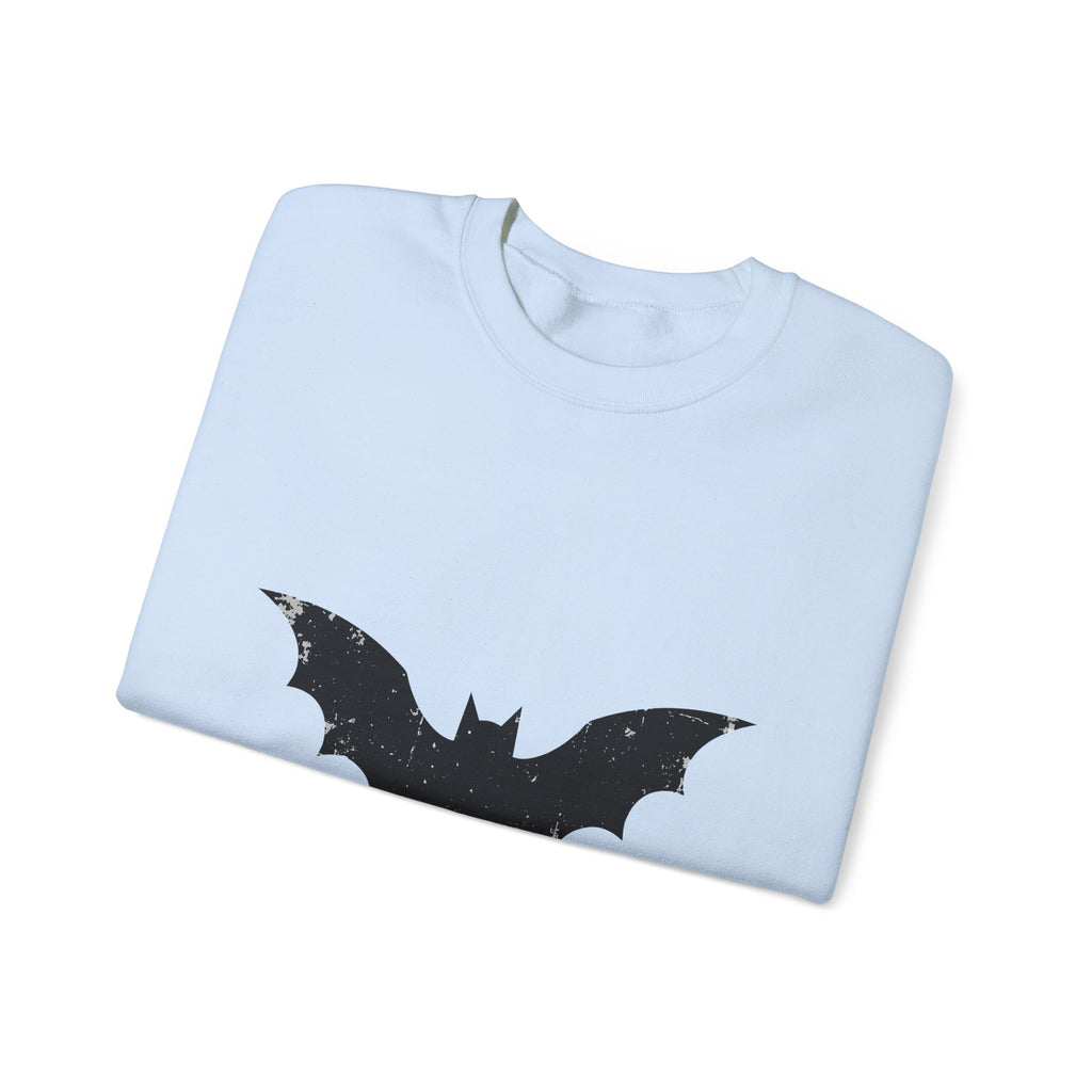 Bat Halloween Horror Gift Vintage Flying Creature Spooky Fan Dark Macabre Simple Sweatshirt