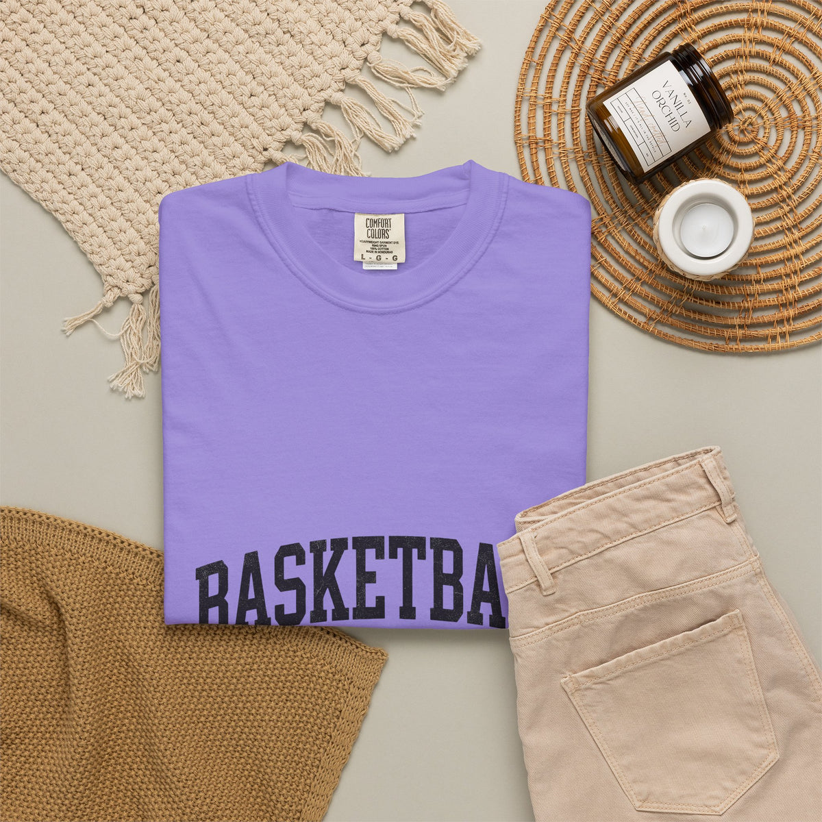 Team Text T-Shirt Moms Basketball Accessories Gift Women Hand Drawn T-Shirt Group Message T-Shirt Mom Fan Handdrawn T-Shirt Basketball Graphic Old
