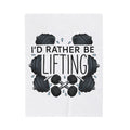 Weight Graphic Blanket Fitness Workout Gift Women Strong Blanket Weightlifting Blanket Gym Enthusiast Bold Blanket Exercise Graphic Sketch Weights
