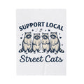 Raccoon Family Blanket Raccoon Pet Gift Women Classic Blanket Trash Panda Blanket Raccoon Fan Vintage Blanket Animal Graphic Doodle Heart Shapes