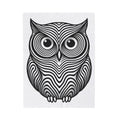 Owl Art Blanket Animal Wildlife Gift Women Abstract Blanket Hoot Blanket Animal Fan Nature Graphic Blanket Flat Motif Blanket