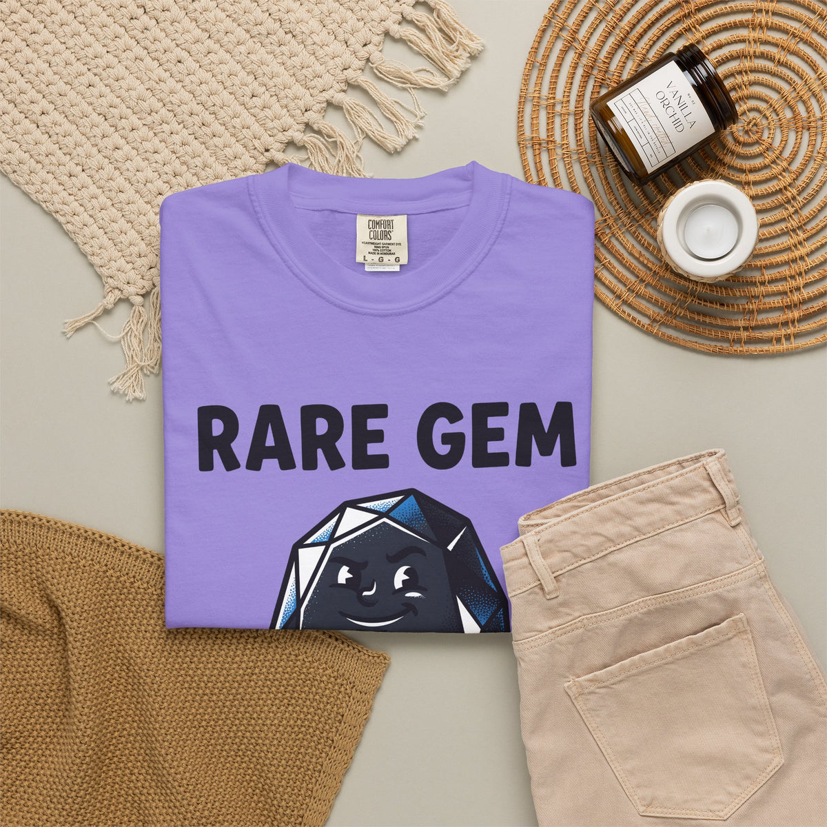 Jewel Icon Christmas Satire Gift Animation Gemstone Xmas Fan Cartoon Parody Classic Crimson Knot T-Shirt