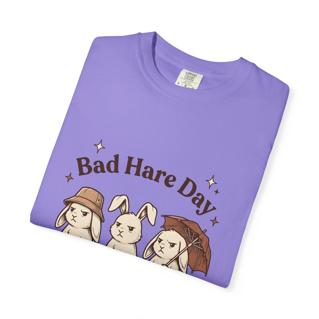 Moody Rabbits T-Shirt Funny Pets Gift Women Animation T-Shirt Bunny T-Shirt Humor Fan Cartoon T-Shirt Animal Graphic Classic Rainshade T-Shirt