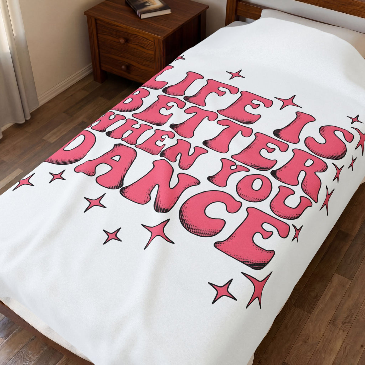 Classic Font Blanket Moms Ballroom Gift Women 70s Blanket Typography Blanket Motherhood Fan Vintage Blanket Dance Graphic Retro Glimmers Blanket