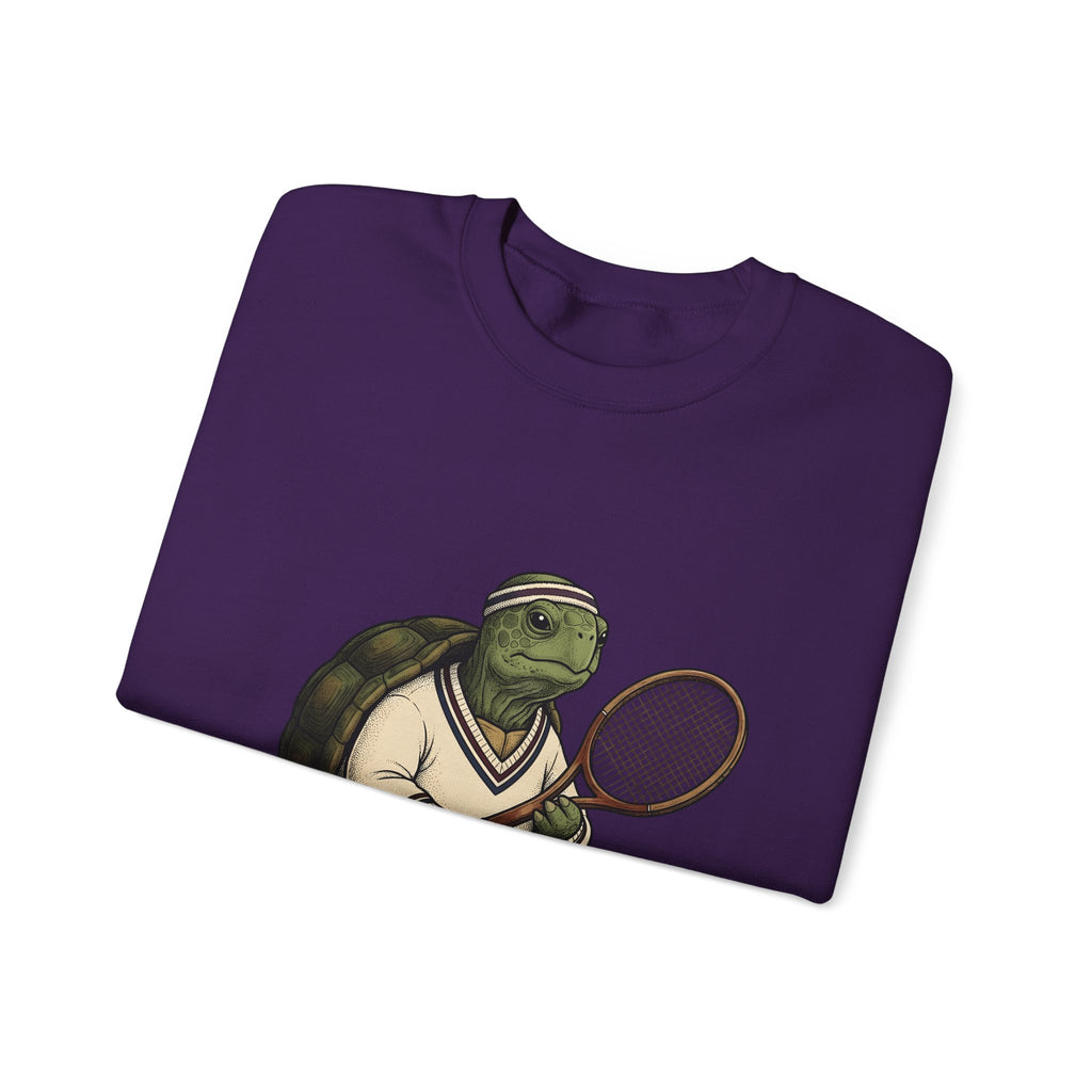 Turtle Tennis Sweatshirt Sports Animal Gift Women Vintage Sweatshirt Tennis Sweatshirt Athlete Fan Retro Sweatshirt Wildlife Graphic Hand Drawn Tennis Ball