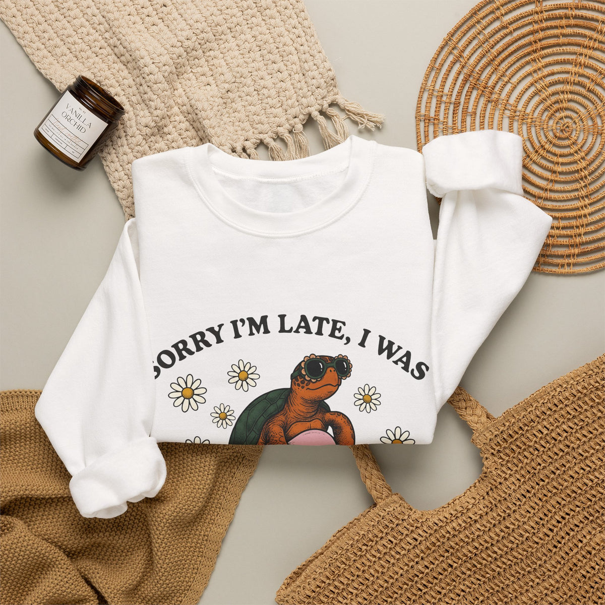 Turtle Swimming Ring Sweatshirt Sports & Activities Holiday Gift Women Nostalgic Sweatshirt Inflatable Ring Sweatshirt Athlete Fan Retro Sweatshirt Vacation